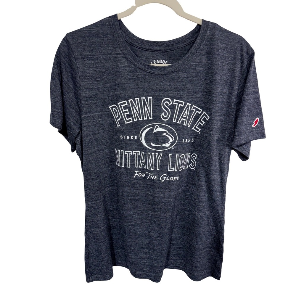 League Penn State Nittany Lions T-Shirt Women's XL Heather Lib Navy NCAA New